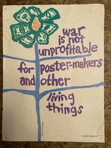 National Lampoon Magazine Poster Page 1960s War Not Unprofitable...Spoof - Picture 1 of 1
