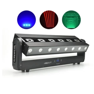 6 Eyes 500mw Red Laser Moving bar 8X5W LED Beam 5050 3in1 Strobe led laser - Picture 1 of 2