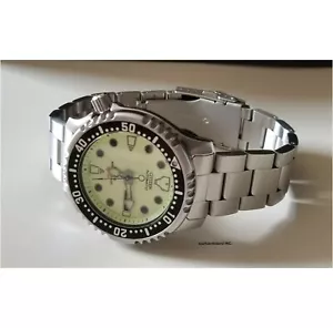 20mm PULSERA DE OSTRAS DE ACERO INOXIDABLE CURVO Ajuste Citizen NY0040-09W -09E -50E.. - Imagen 1 de 14