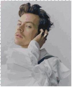 Handmade Harry Styles #2 Pop Music Counted Cross Stitch Pattern Needlepoint - Picture 1 of 1