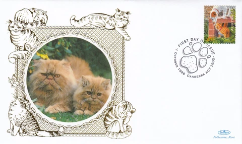 (99063) Australia Benham FDC Cats 1996 Cover