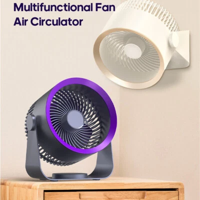 Outdoor Electric Fan Circulator Home Quiet Ventilator Desktop Wall Ceiling Hang - Image 1 of 4