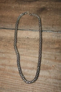 925 Sterling Silver - Vintage 20" long Snake Chain Necklace 54g Marked RA India - Bild 1 von 6
