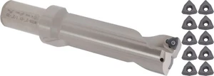 U Bohrer 2x8x12”, 1-1/2” shk, 4D Index, Extra 10 Stück WCMX08 Wendeplatten #UD4-2 - Bild 1 von 9