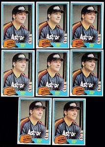 1981 Topps Traded #774 LOT of (8) MIKE IVIE NM/MT Houston ASTROS    1ST BASE