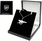 ARSENAL FC STERLING SILVER CANNON PENDANT & CHAIN NECKLACE AFC GIFT BOX