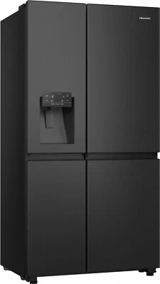 Hisense Frigorifero side-by-side 632 Litri Classe E No Frost Nero RS818N4TFE - Immagine 1 di 4