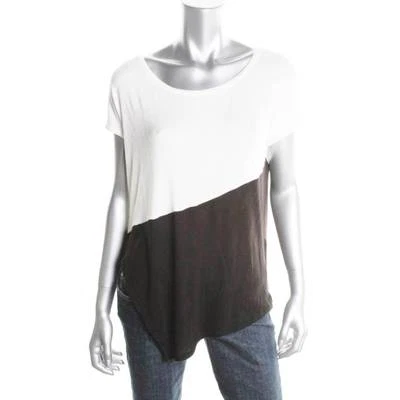 Suéter tejido THREE DOTS para mujer $99 diseñador BLANCO/NEGRO COLORBLOCK TALLA XS NUEVO CON ETIQUETAS Foto 1 de 3