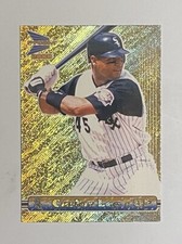 2000 Pacific Prism Rapture Gold White Sox Baseball Card #32 Carlos Lee/565