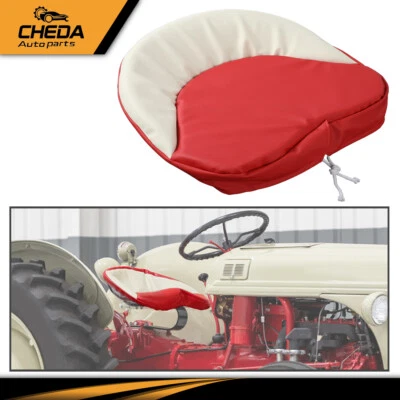 Almofada de assento compatível com Ford Tractor NAA 8N 9N 2N Jubilee 600 601 800 900 vermelho e branco - Imagem 1 de 4