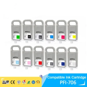 12PC PFI706 Premium Compatible Ink Cartridge for Canon iPF 8410S/9410S Printer - Picture 1 of 23