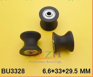 1pcs BU3328 Plastic black embedded U groove pulley bearing 6.6* 33 * 27.5*29.5mm - Picture 1 of 1