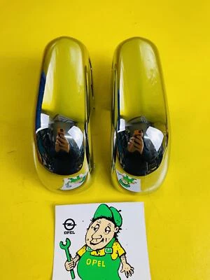 Neuf + Original Opel OLYMPIA Rekord P2 Stoßstangenhörner Chrome Arrière - Photo 1/4