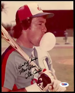 Gary Carter 8 x 10 Photo Signed Auto PSA/DNA Authenticated Expos Best ID:444793 - Picture 1 of 4