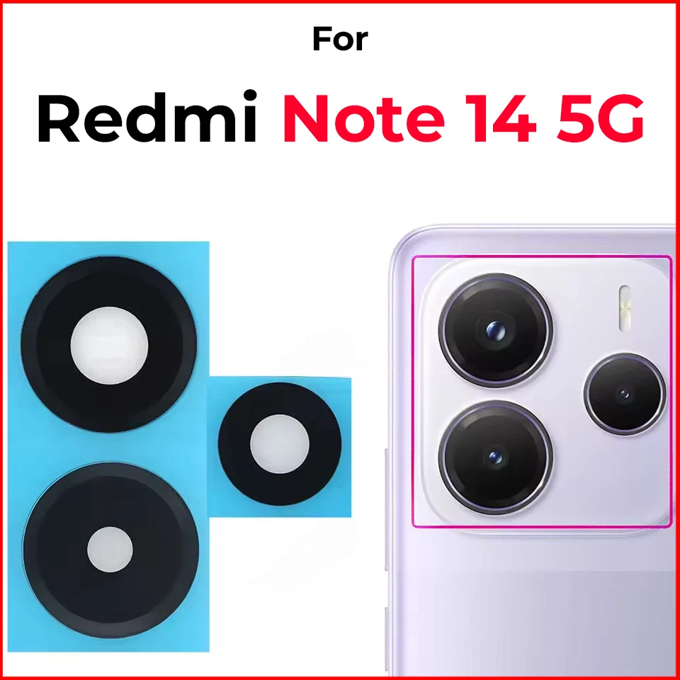 XOTEK Kamera Glas für Xiaomi Redmi Note 14 5G Kameralinse Scheibe Camera Glass Lens