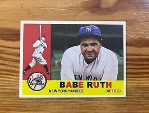 1960 Topps Style BABE RUTH #25 New York Yankees Novelty Custom Card MINT 2022