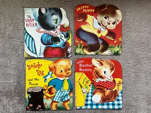Samuel Lowe Company 1949 Paperbacks - Puppy, Bunny, Kitten & Pig - Picture 1 of 2