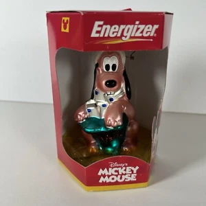 Pluto Decorazione Natalizia Energizer Promozionale Walt Disney Vetro NUOVO - Foto 1 di 5