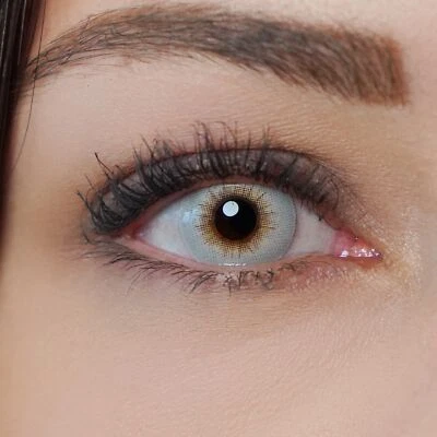 CHARMIGA Kontaktlinsen grau farbig ohne Stärke graue Monatslinsen Funlinsen Bonita Gray