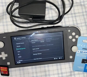 Nintendo Switch Lite Console - Gray  1GB External Memory 2K22 Game - Picture 1 of 12