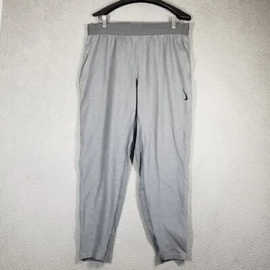 Nike Mens Dri Fit Yoga Jogger Athletic gym Pants L Tapered Leg CU7378-068 - Picture 1 of 11
