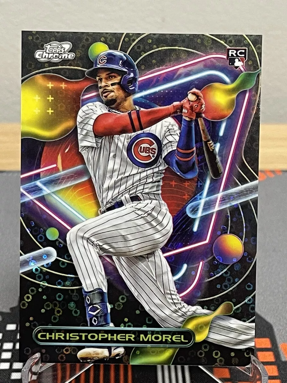 2023 Topps Cosmic Chrome Christopher Morel RC Black Eclipse Refractor /10 Cubs