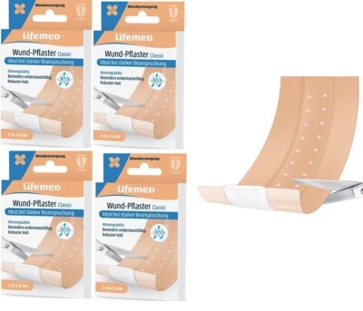 LIFEMED 4 Meter Wundschnellverband Pflaster Wundpflaster Verband 6 cm Classic MHD 2/2030