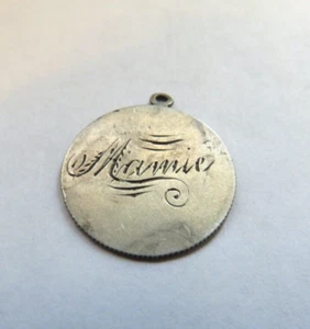 LOVE TOKEN ANHÄNGER - ZWEISEITIG ÜBER EINEM 1890 CENT - Bild 1 von 2