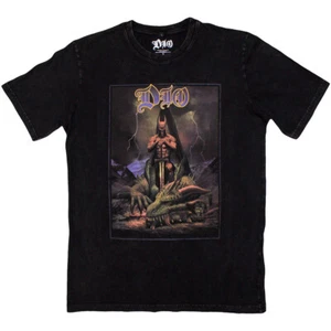 Official Dio T Shirt Killing The Dragon Black Premium Stonewash New S M L XL XXL - Picture 1 of 8