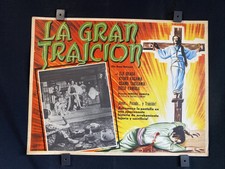 Vintage Japanese THE GREAT BETRAYAL~Elji Okada~K.Kagawa~Auth. Mexican Lobby Card