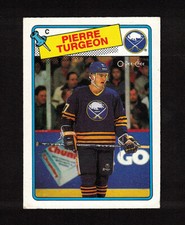 1988-89 PIERRE TURGEON #194 ROOKIE VG-EX OPC * New HALL OF FAME Star Hockey Card