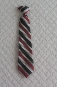 4 5 6 7 8 Boys Clip On Tie 12 inches long dress up formal photos wedding church - Picture 1 of 2