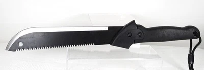 GERBER USA FIXED BLADE LARGE SAW TOOTH TEETH KNIFE w black sheath 18.5"overall L - Image 1 of 2