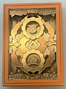 Carte da gioco Kings Wild Gold certificato stratificate 3D tagliate a mano mazzo artistico - Foto 1 di 9