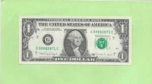 1988A ..UNCIRC $1  G 0988 2871 C  .... 1988A  $1  G-C       NICE NOTE      FRN - Picture 1 of 2