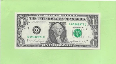 1988A ..UNCIRC $1  G 0988 2871 C  .... 1988A  $1  G-C       NICE NOTE      FRN - Image 1 of 2