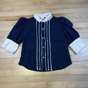 Gretchen Scott Top Extra Small Women’s Blue - Picture 1 of 7