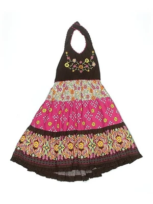 Vestido marrón Blueberi Boulevard para niñas 6 Foto 1 de 2