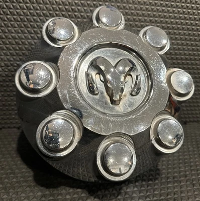 (1) Tapacubos central Dodge Ram 2500 3500 SRW CROMO FÁBRICA OEM 52121450AB 2187 Foto 1 de 4