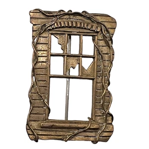 Sterling Silver Ruby Ann Tobar - Blanco New Orleans Window Brooch Pin Jewelry - Picture 1 of 7