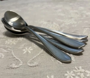 5 Robert Welch Flute ? Satin Large Soup Spoon 18/10 Stainless Flatware 8” - Picture 1 of 7