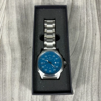 Reloj Hombre Elevon Stealth Esfera Azul ELE124- Fecha, 42mm Acero Pulsera/Caja Foto 1 de 4