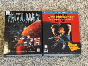 Wing Commander 4 & Privateer 2: The Darkening PC Big Box Komplett Origin Lot - Bild 1 von 5