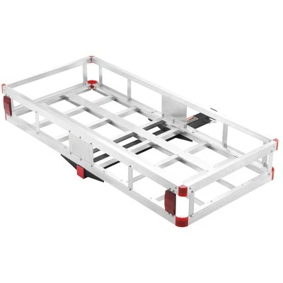 Hitch Mount Cargo Carrier 49.4x22.4x7.1 in 500lb Aluminum Fits 2" Receiver - Image 1 of 4