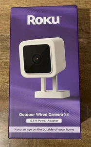 Roku Outdoor Wired Camera SE w/ 12.5FT Power Adapter Security Camera ModelCW2005 - Picture 1 of 1