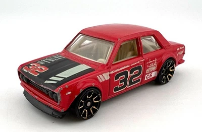 Hot Wheels Faster Than Ever Red Datsun 32 Bluebird 510 - Coche fundido a presión Foto 1 de 4