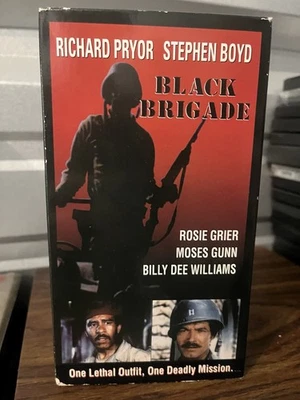Black Brigade VHS 1992 Richard Pryor Billy Dee Williams Stephen Boyd WWII Action Foto 1 de 4