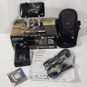 Fujifilm FinePix F300EXR 12.0MP 15x Digital Camera Battery, Charger, Boxed, EUC - Picture 1 of 20