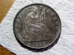 Pre U.S. Civil War Era Very Nice Original AU 1858-O Seated Liberty Half $ B20 - Picture 1 of 2