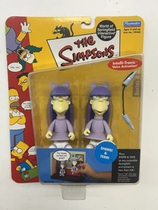 The Simpsons Sherri & Terri Interaktive Springfield Figur 2002 Serie 8 NEU Neu in OVP - Bild 1 von 5